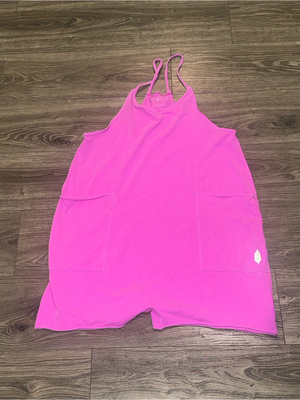 Free People Hot Pink Racerback Romper